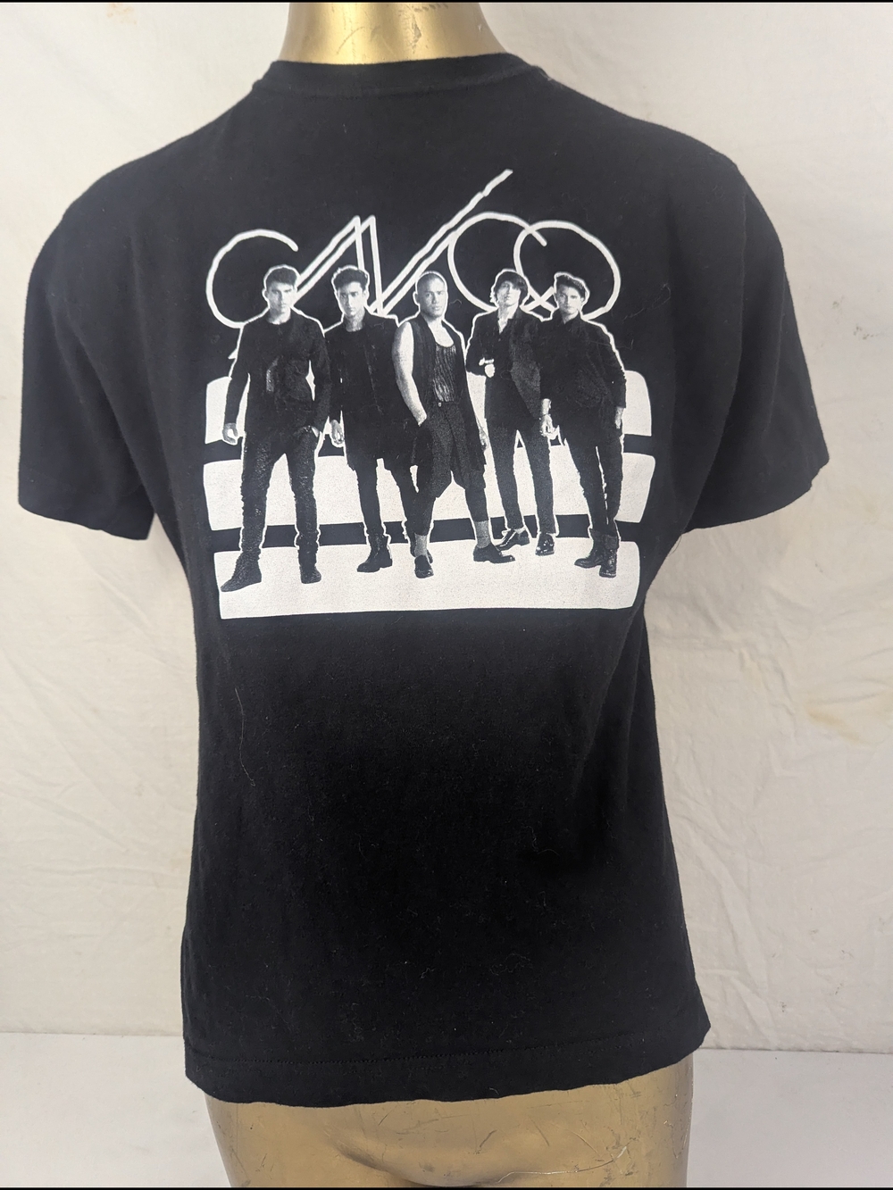 CNCO Latin American Boy Band Black Band Graphic Tee Size Large